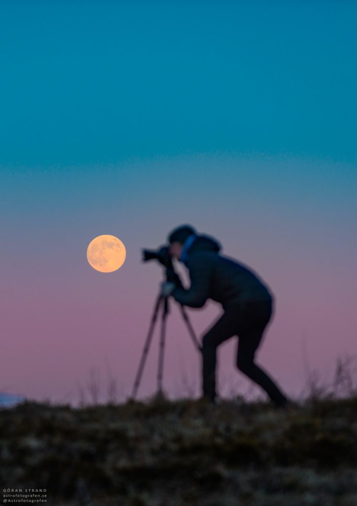 Photographing the night sky.