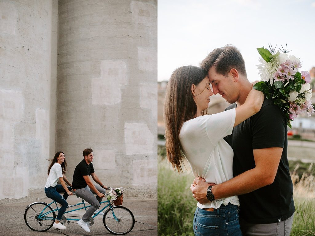Props make your engagement photos fun and original.