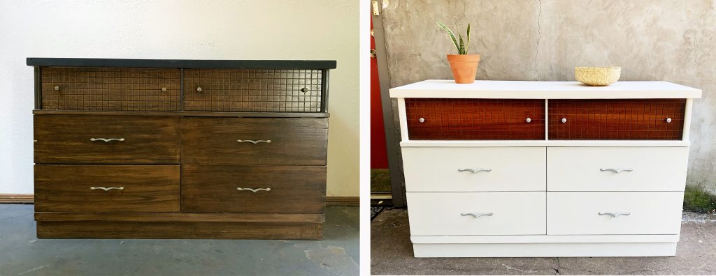 furniture flipping dresser rehabbed