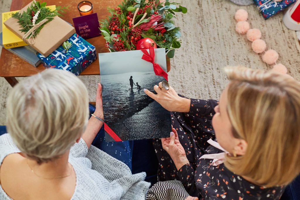 Holiday season gifting a glass print