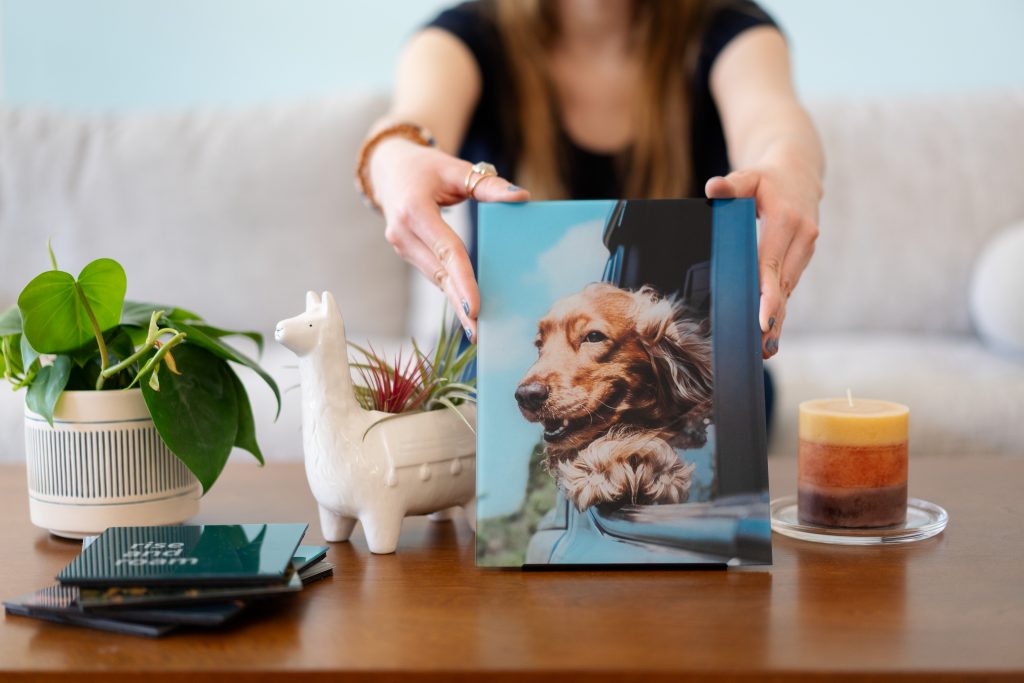 Honor loved ones no longer with us with a glass print
