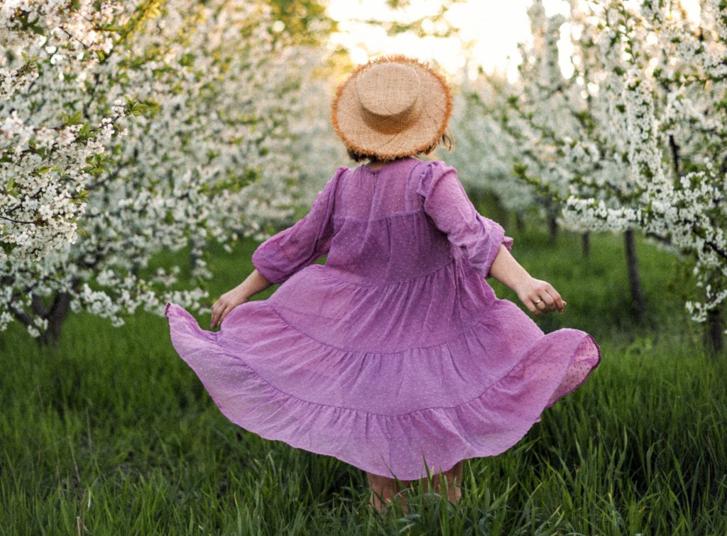 Take a photo of yourself in your favorite springtime outfit