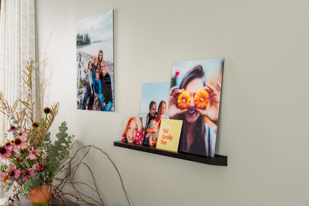 Decorate with autumn-themed Fracture glass prints to transition your home from summer to fall