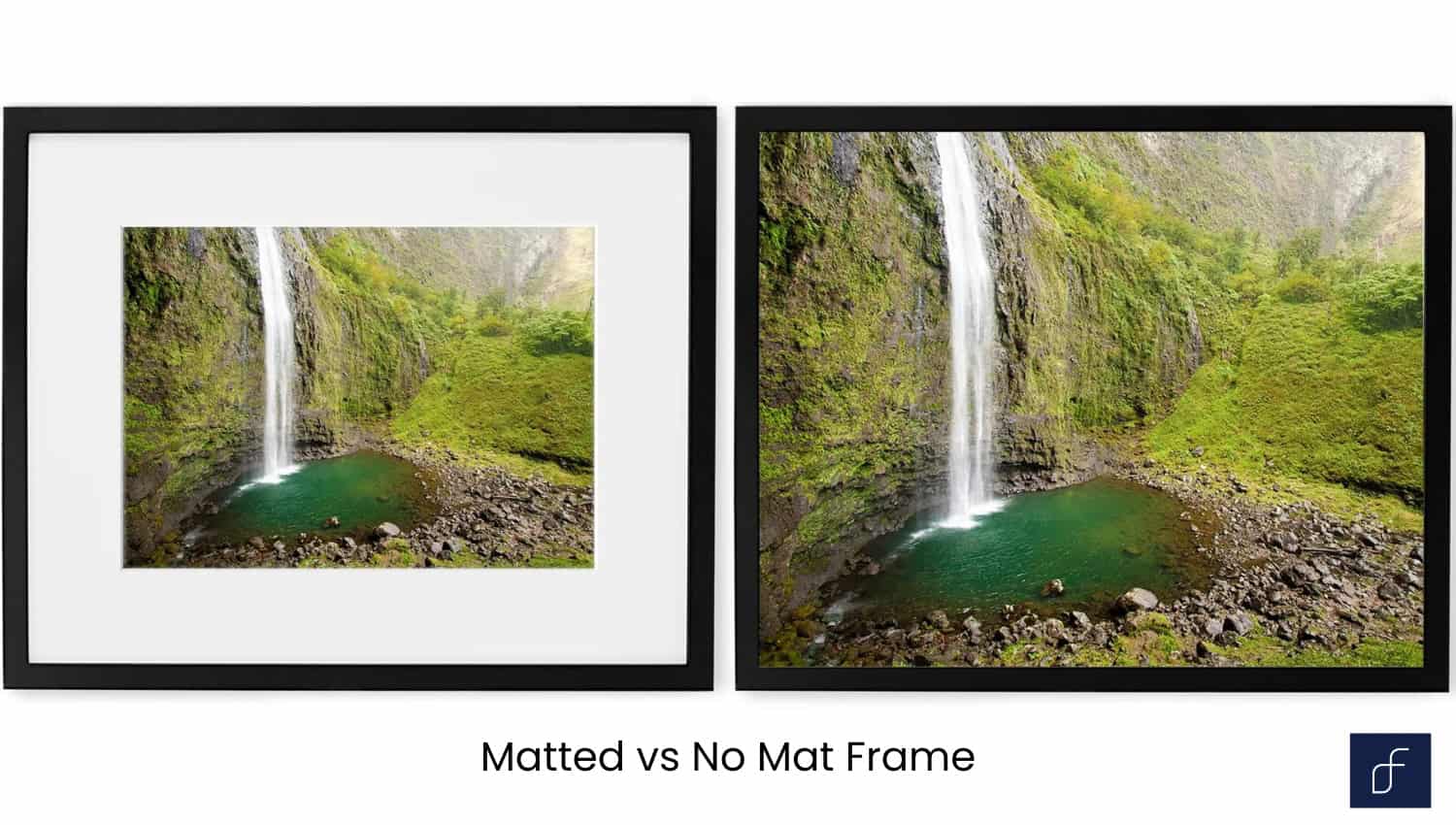 mat vs no mat frame