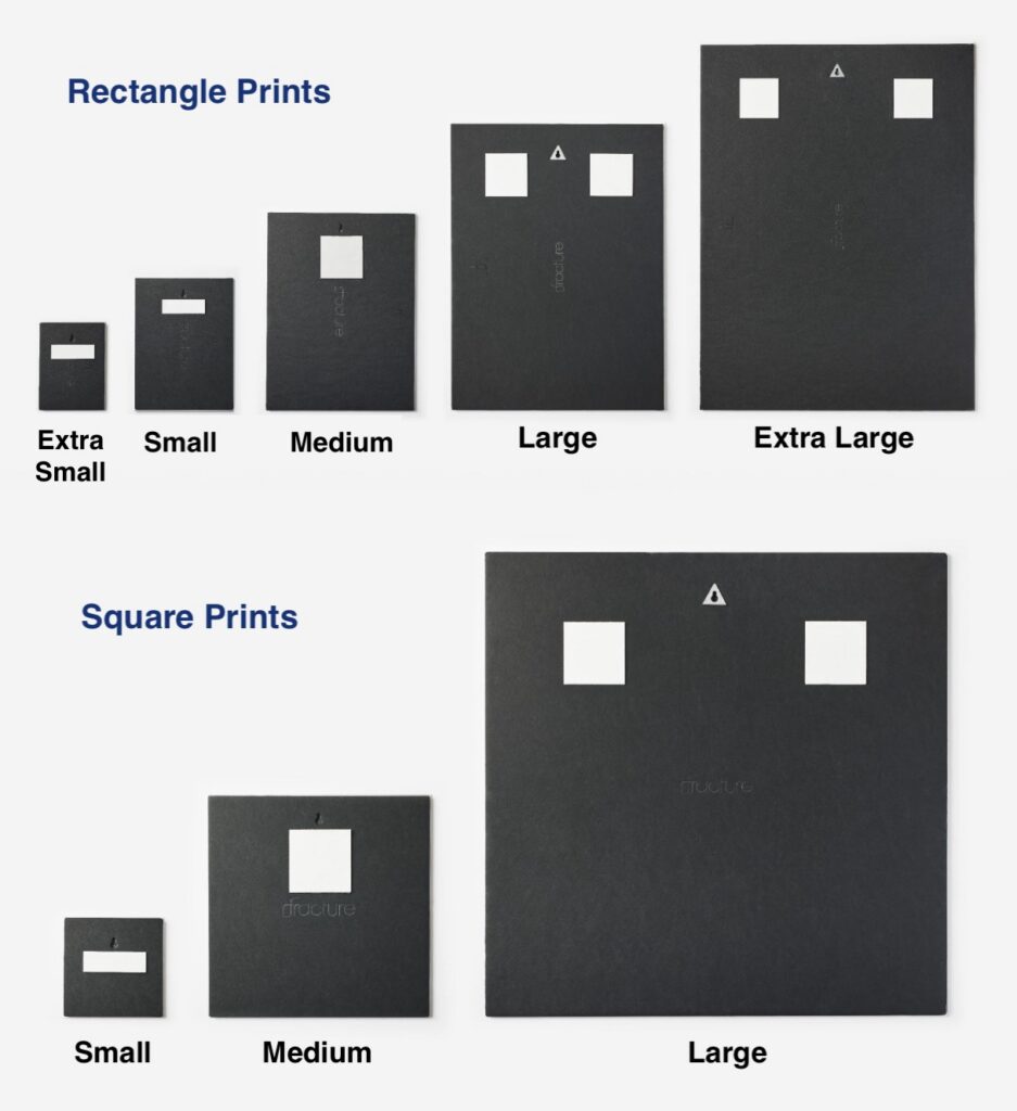 Wall Tape placement guide for hanging Fracture Glass Prints